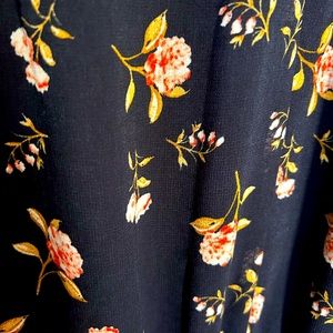 1.STATE Floral Smocked Neck Minidress